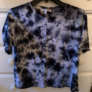 Elizabeth and James Black Tie Dye T-Shirt